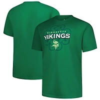 T-shirt Fanatics Kelly Green pour homme, grand et modèle celtique des Minnesota Vikings
