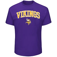 T-shirt Fanatics violet Minnesota Vikings pour homme, grandes tailles, logo en forme d'arche