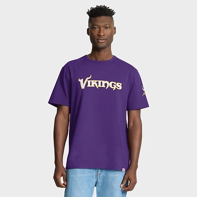 T-shirt classique violet Fanatics pour homme, motif Vikings du Minnesota, héritage