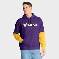 Sweat à capuche violet Fanatics pour homme avec casque des Vikings du Minnesota