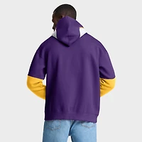 Sweat à capuche rétro violet Fanatics pour homme avec casque des Vikings du Minnesota