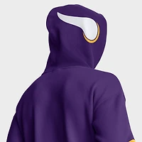Sweat à capuche rétro violet Fanatics pour homme avec casque des Vikings du Minnesota