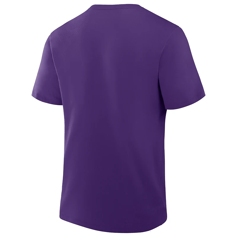 T-shirt violet Fanatics pour homme, option route