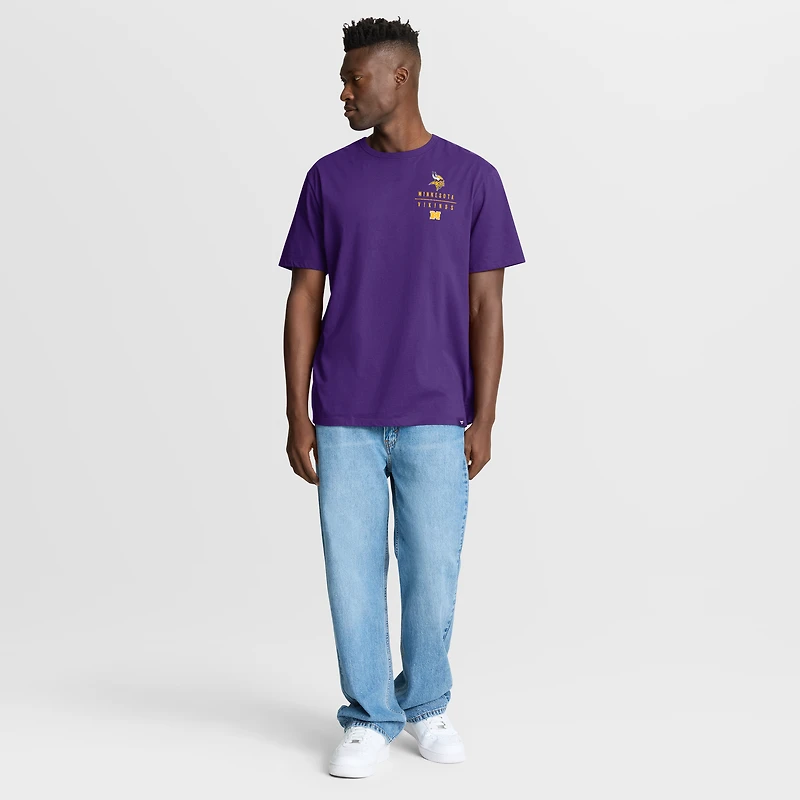 T-shirt violet Fanatics pour homme, motif Legacy des Vikings du Minnesota, avec poche passe