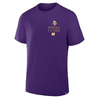 T-shirt violet Fanatics pour homme, motif Legacy des Vikings du Minnesota, avec poche passe