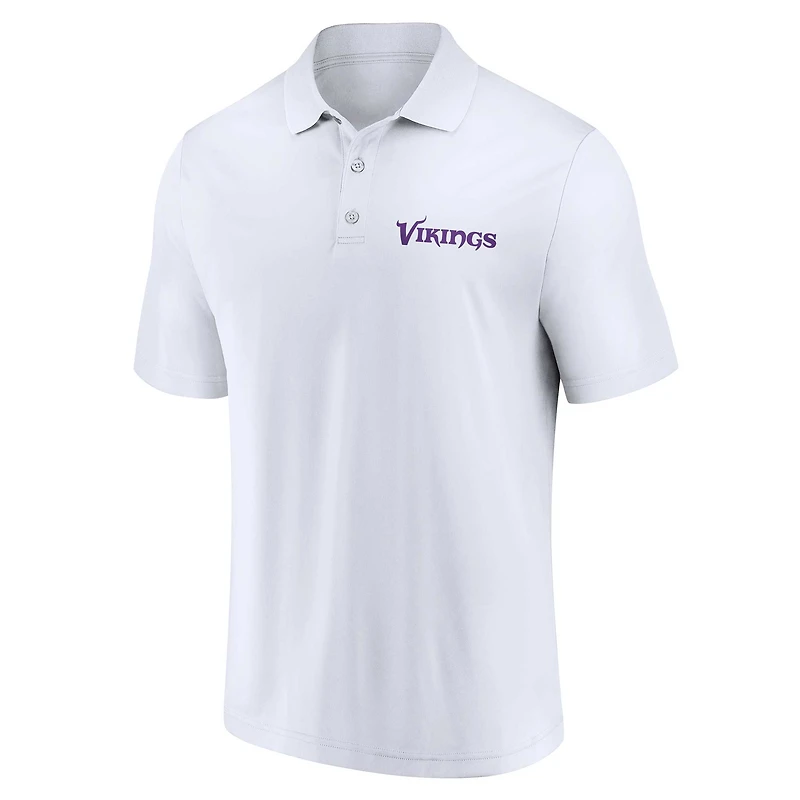Men's Fanatics Minnesota Vikings Lockup Two-Pack Polo Set