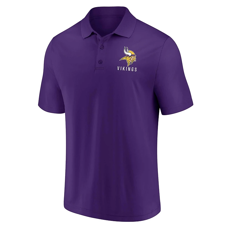 Men's Fanatics Minnesota Vikings Lockup Two-Pack Polo Set