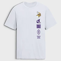 Men's Fanatics White Minnesota Vikings Breaking Tackles Legacy T-Shirt