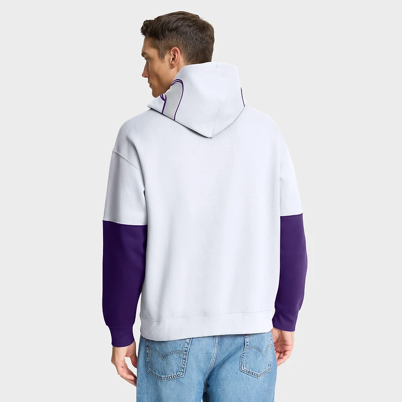 Sweat à capuche blanc Fanatics pour homme avec logo des Vikings du Minnesota