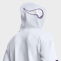 Sweat à capuche blanc Fanatics pour homme avec logo des Vikings du Minnesota
