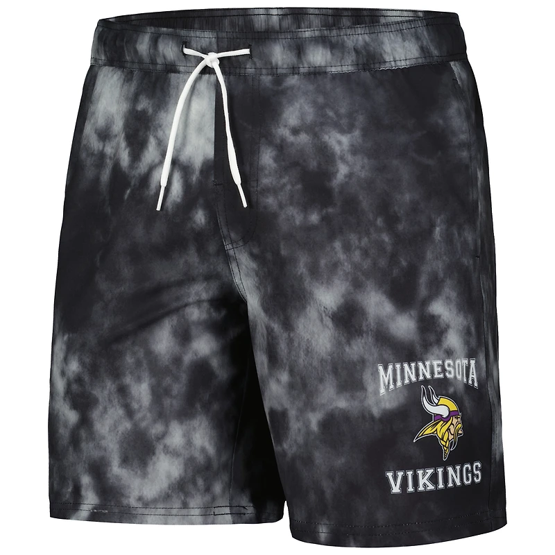 Men's G-III Sports by Carl Banks  Black Minnesota Vikings Change Up Volley Swim Trunks