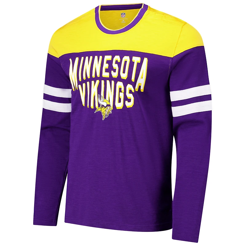 Men's G-III Sports by Carl Banks Purple/Gold Minnesota Vikings Adaptive Hail Mary Long Sleeve T-Shirt