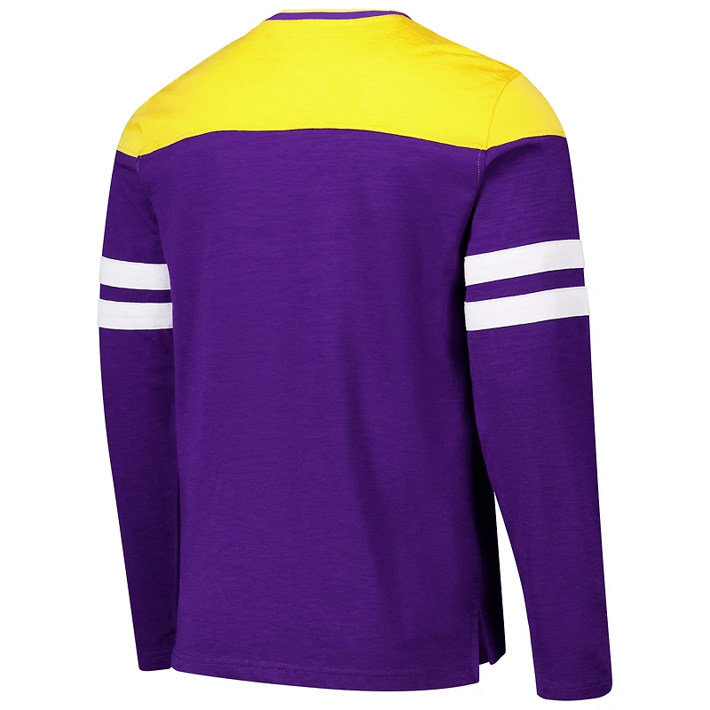 Men's G-III Sports by Carl Banks Purple/Gold Minnesota Vikings Adaptive Hail Mary Long Sleeve T-Shirt