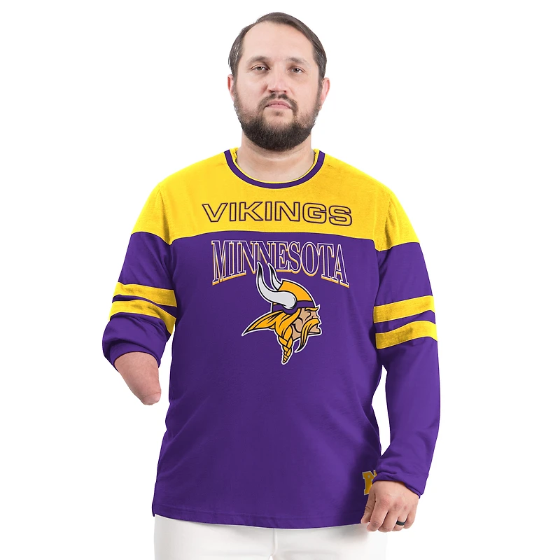 Men's G-III Sports by Carl Banks Purple/Gold Minnesota Vikings Adaptive Outlast Long Sleeve T-Shirt