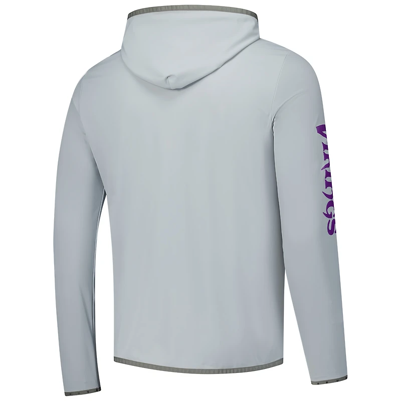 Men's Greyson Clothiers Gray Minnesota Vikings Colorado Long Sleeve Hoodie T-Shirt