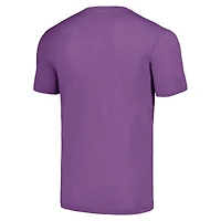 Men's Homage J.J. McCarthy Purple Minnesota Vikings Caricature Player Tri-Blend T-Shirt