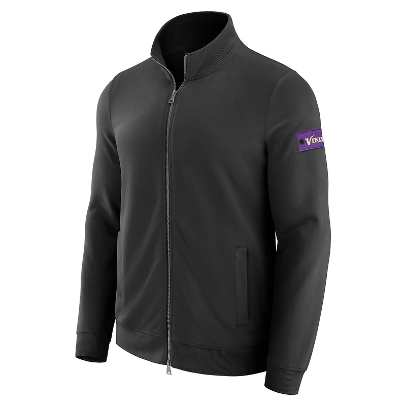 Sweat-shirt zippé QB1 noir pour homme de J. Palmer Minnesota Vikings