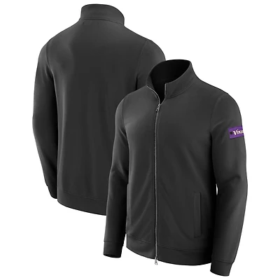 Sweat-shirt zippé QB1 noir pour homme de J. Palmer Minnesota Vikings