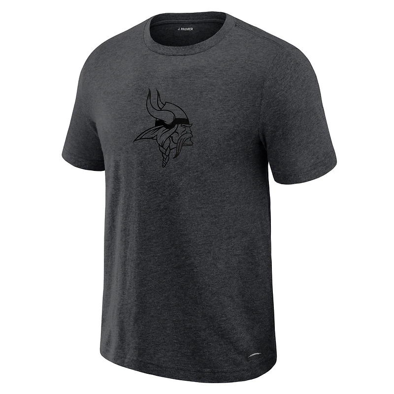Men's J. Palmer  Graphite Minnesota Vikings Players Lounge Tri-Blend T-Shirt