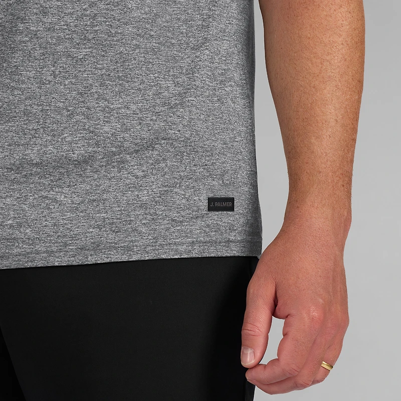 Polo gris chiné J. Palmer pour homme, motif vikings du Minnesota, quatre points