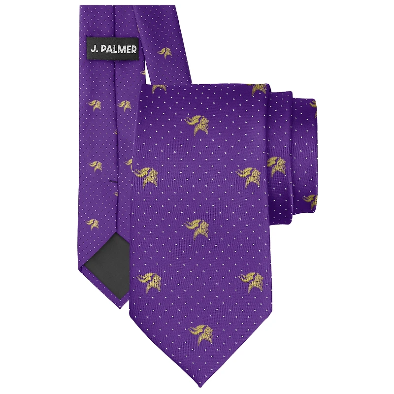 Cravate à pois pour homme J. Palmer des Vikings du Minnesota, jour de match