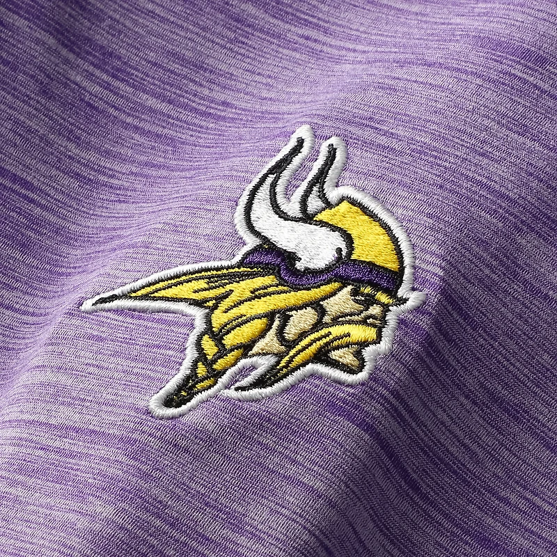 T-shirt à capuche manches longues pour homme johnnie-O Heather Purple Minnesota Vikings Talon