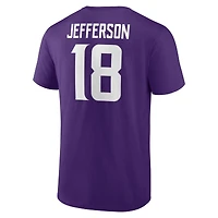 Men's Justin Jefferson Purple Minnesota Vikings Player Icon T-Shirt