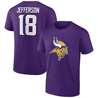 Men's Justin Jefferson Purple Minnesota Vikings Player Icon T-Shirt