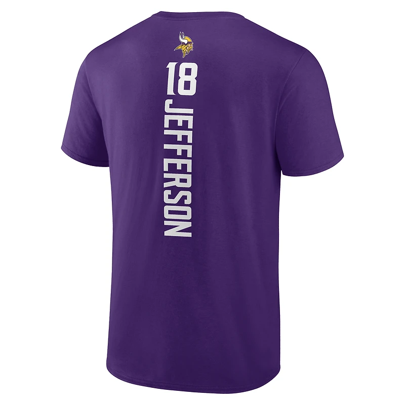 Men's Justin Jefferson Purple Minnesota Vikings Playmaker T-Shirt