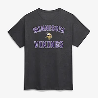 T-shirt homme en coton anthracite avec logo Minnesota Vikings et arche de la victoire