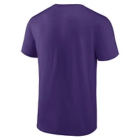 Men's Logo Athletic  Purple Minnesota Vikings Primary T-Shirt