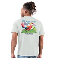 Men's Margaritaville Gray Minnesota Vikings Flip Flop T-Shirt