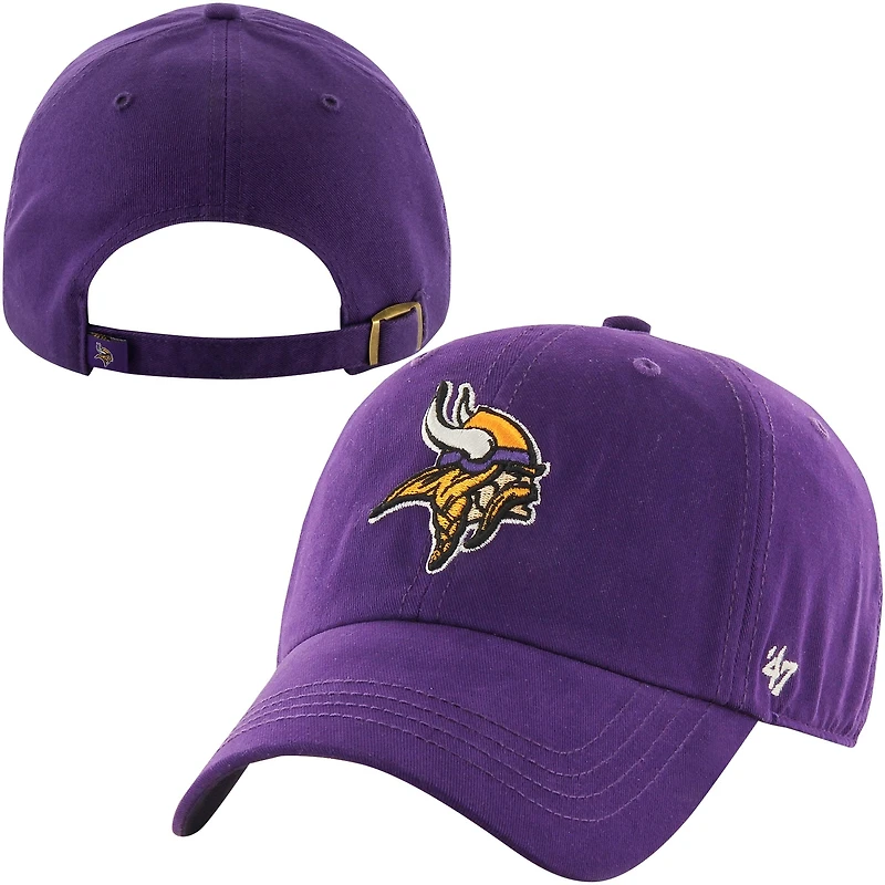 Casquette ajustable Minnesota Vikings '47 Brand violette Cleanup pour homme