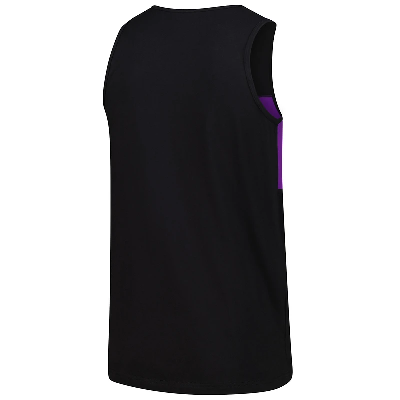 Men's Mitchell & Ness Black Minnesota Vikings Retro Colorblock Tank Top