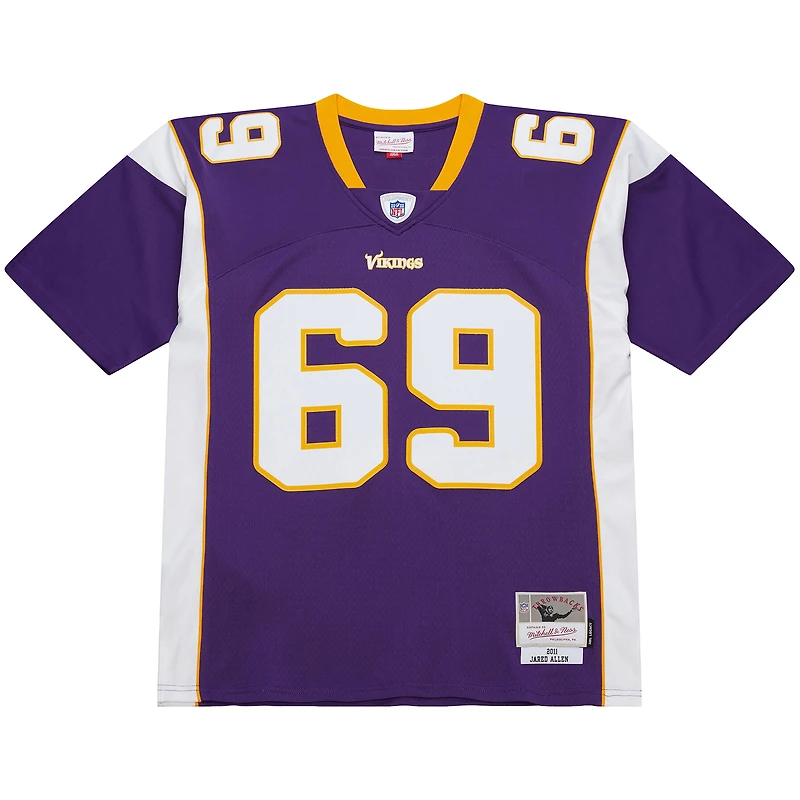 Maillot réplique violet Mitchell & Ness Jared Allen des Minnesota Vikings 2011 Legacy pour homme