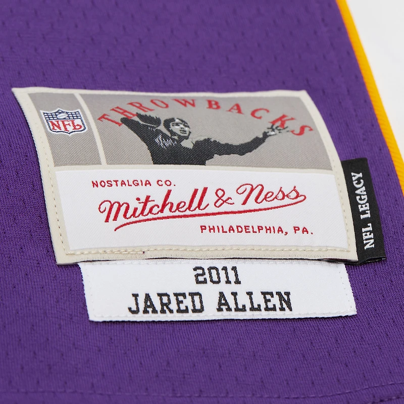 Maillot réplique violet Mitchell & Ness Jared Allen des Minnesota Vikings 2011 Legacy pour homme