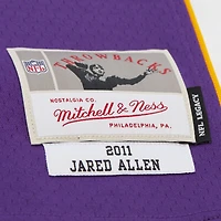 Maillot réplique violet Mitchell & Ness Jared Allen des Minnesota Vikings 2011 Legacy pour homme