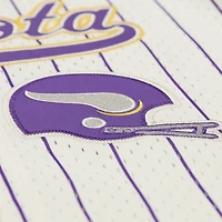 V100492 VIKE 84 Randy Moss Casquette de baseball boutonnée en maille crème pour homme, joueur retraité, SHRMENNUM NN13425-MVICREA #3