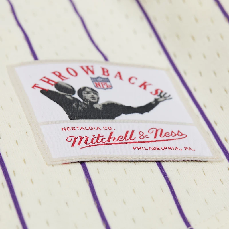 V100492 VIKE 84 Randy Moss Casquette de baseball boutonnée en maille crème pour homme, joueur retraité, SHRMENNUM NN13425-MVICREA #3