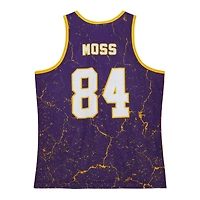 Débardeur violet Mitchell & Ness Randy Moss pour hommes Minnesota Vikings 1998 Player Burst