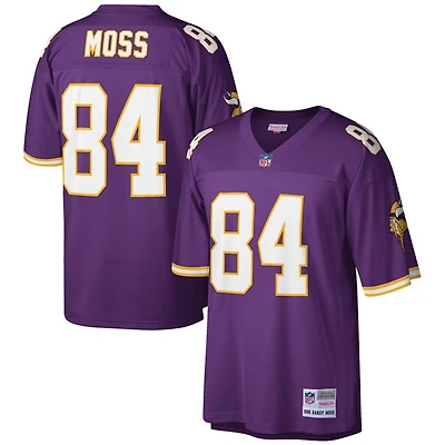 Men's Mitchell & Ness Randy Moss White Minnesota Vikings Big Tall 1998 Legacy Retired Player Jersey