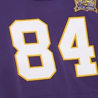 Men's Mitchell & Ness Randy Moss Purple Minnesota Vikings Retired Player Name Number Pullover Hoodie