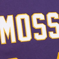 Men's Mitchell & Ness Randy Moss Purple Minnesota Vikings Retired Player Name Number Pullover Hoodie
