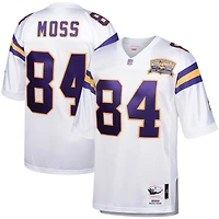 Maillot de joueur retraité authentique Mitchell & Ness Randy Moss blanc Minnesota Vikings 2000 pour hommes