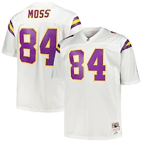 Maillot de joueur retraité Mitchell & Ness Randy Moss blanc Minnesota Vikings Big Tall 1998 Legacy pour hommes