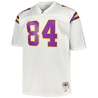 Maillot de joueur retraité Mitchell & Ness Randy Moss blanc Minnesota Vikings Big Tall 1998 Legacy pour hommes