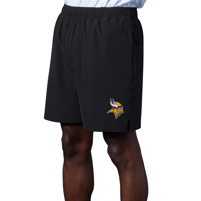 Short de performance noir MSX by Michael Strahan pour homme, édition d'essai des Vikings du Minnesota