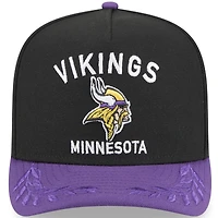 Men's New Era Black/Purple Minnesota Vikings 2025 NFL Draft 9FIFTY A-Frame Snapback Hat