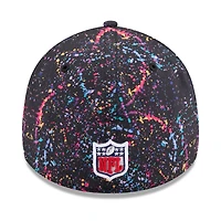Casquette New Era noire Minnesota Vikings 2025 NFL Crucial Catch 39THIRTY Flex pour homme