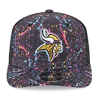Casquette ajustable 9SEVENTY NFL Crucial Catch 2025 des Vikings du Minnesota New Era noire pour homme